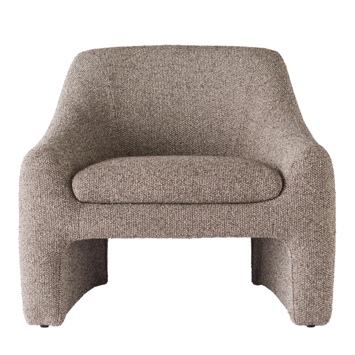 Better Homes & Gardens Emerson Curvy Accent Chair, Truffle Brown Boucle